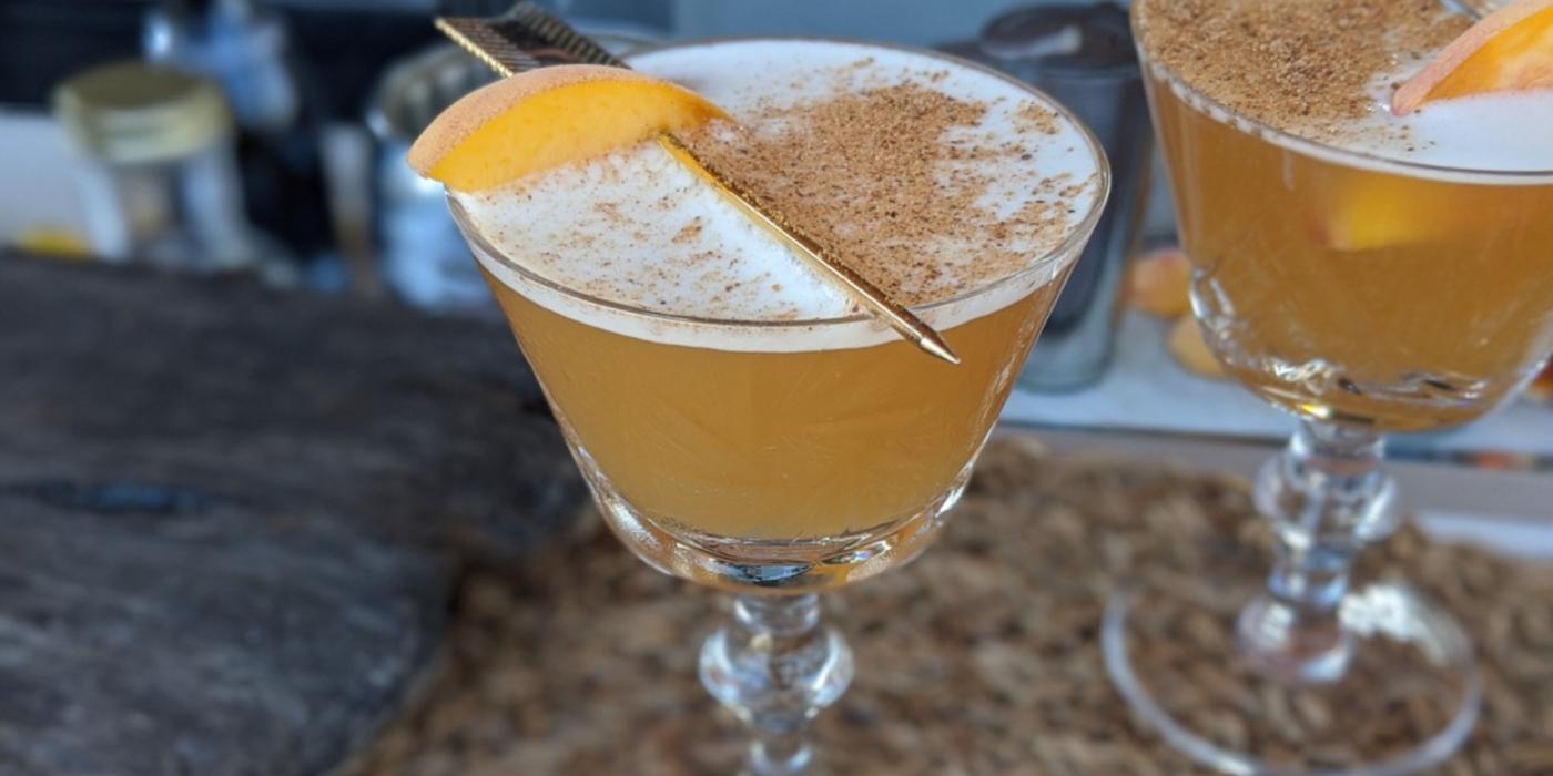 Peach And Rye Sour