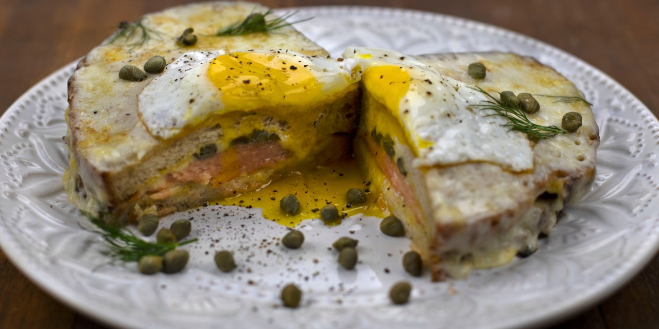 Salmon Croque Madame