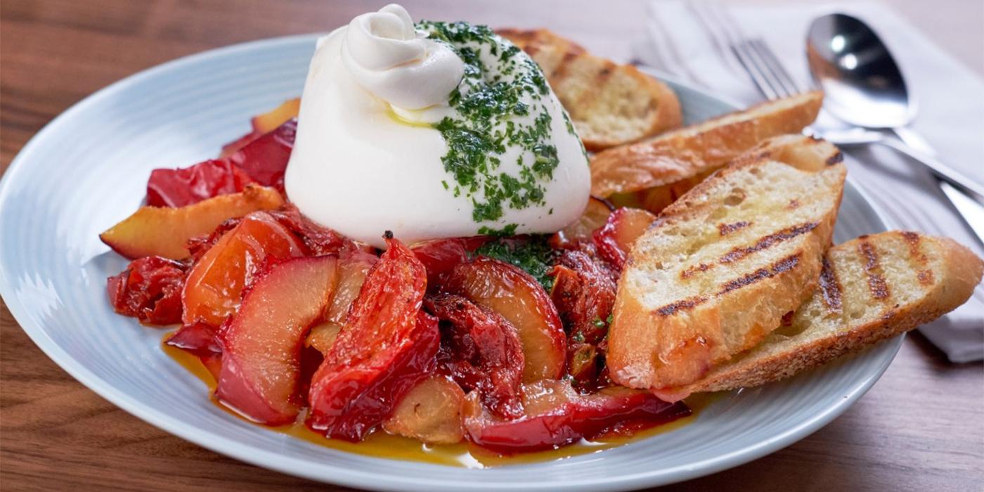 Tomato & Plum Toasts