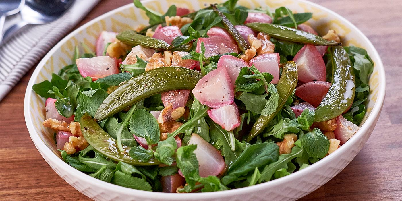 Radish Snap Pea salad