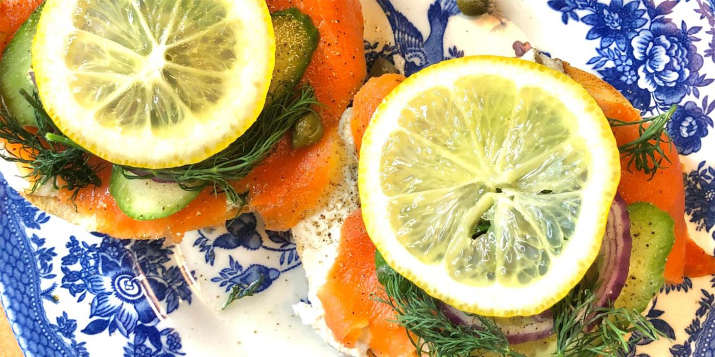 Morning Salmon Bagel